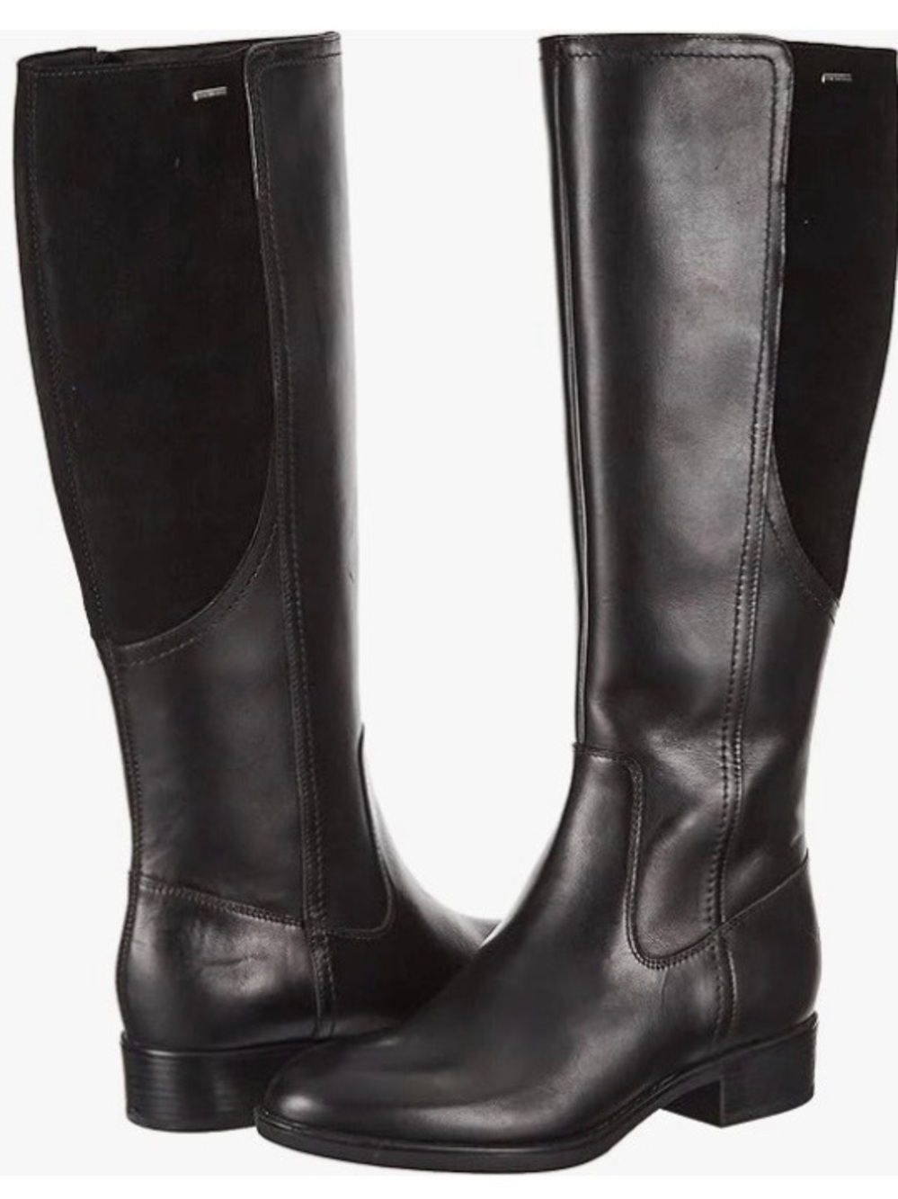 Geox Black Over-the-Knee Leather Riding Boots Size 7